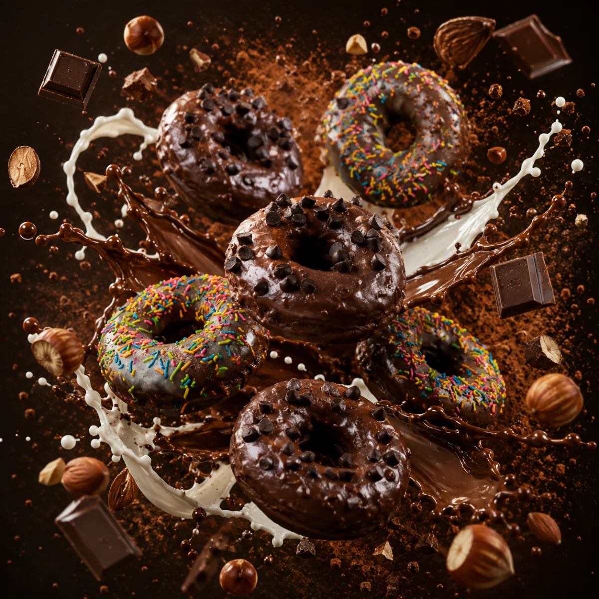 Chocolate Donuts Alternate View